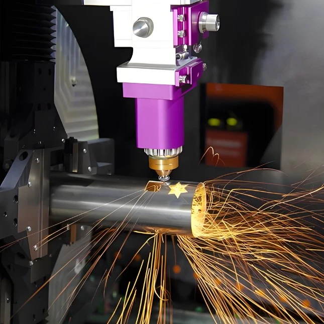 Laserschneiden von Gittersäulen